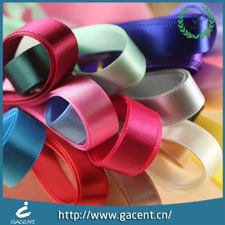Customized Printed Logo Plain Satin Ribbon Buy Customized Satin