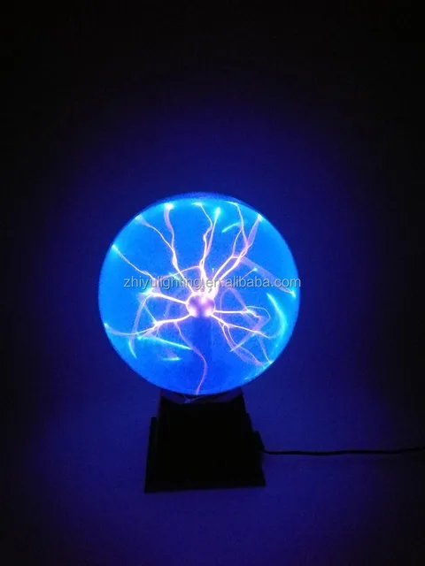 8 inch plasma light,2017 new design hot sale plasma ball;blue