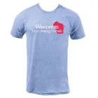 Unisex Apparel Tri-Blend T-shirt Athletic Blue Screen Printing T Shirt