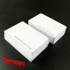 Credit card size white plain pvc blank id card with series number