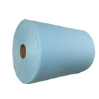 Plain woodpulp/polyester industrial tissue roll