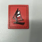 Custom Fancy Boat Pu Leather Label For Clothing With Metal Badge For Garment