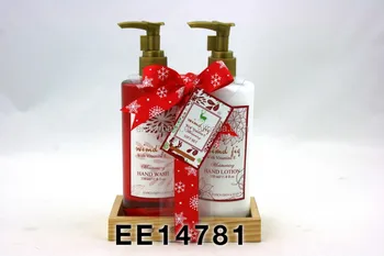 christmas bath gift set with hang tag&ribon