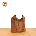Trendy Durable Custom Size Women Vegan Leather Tote Shoulder Bag
