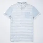 classic yarn dyed striped hot sales teenager young men style 100% soft bamboo cotton men POLO T shirt men clothing