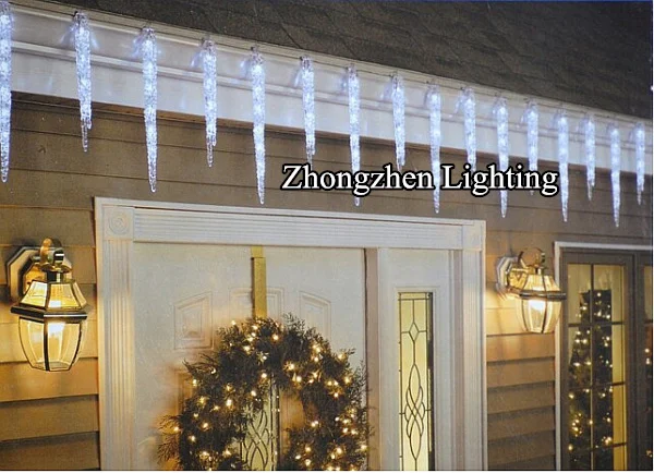 IP44 al aire libre de calidad comercial LED estrella fugaz carámbano luz de la Navidad