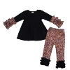 Baby Girls 2pcs Clothing Set Baby Clothes Organic Cotton Girls Leopard Print Putfit