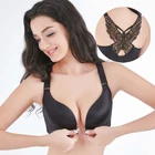 fat woman Butterfly front buckle sexy 52E big size bra