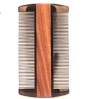 new design wood horn beard double hair lice comb