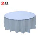 213cm Round or 54 by 108inch Rectangular Cheap Heavy Duty Round Plastic PEVA Tablecloth