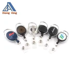 MOSCHETTONE RETRATTILE RINCULO YOYO SKI PASS CARTA di IDENTIFICAZIONE BADGE HOLDER REEL CATENA CHIAVE