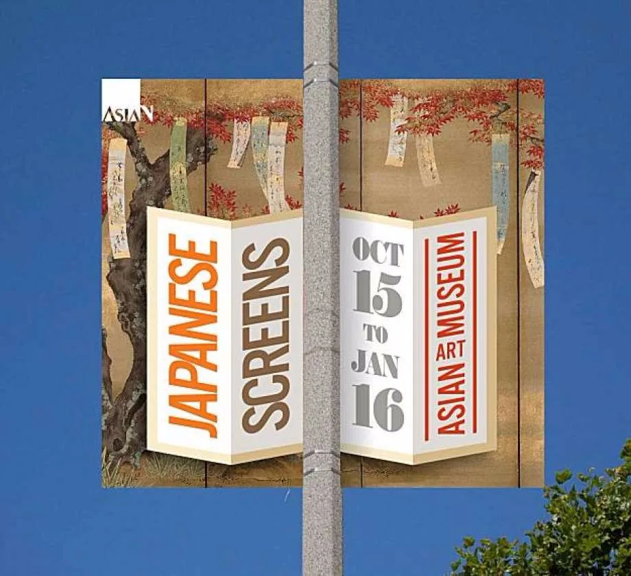 Long Life Weather Resistant waterproof hanging pole banner flags