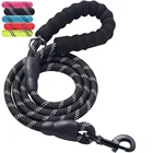 Heavy Duty Padded Handle Reflective Nylon Pet Dog Training Walking Leash