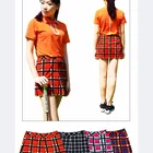 Custom Printed Golf Skirt Plaid Short Dress