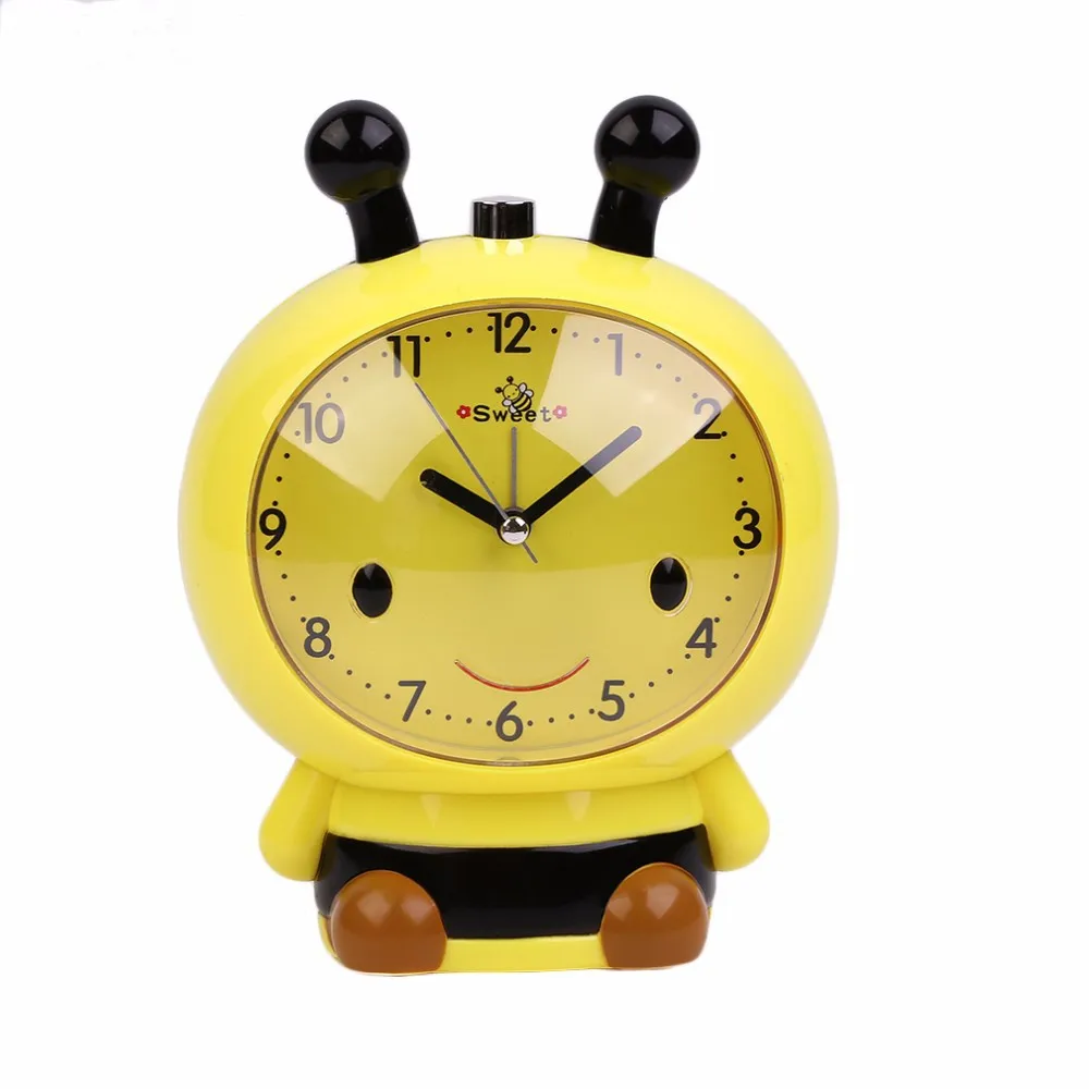 Little Bee Style Sweet Silent Alarm Clock Fashion Personality Lazy Gift For Student Children Alarm Clock Near Bed Necessary