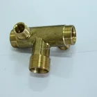custom brass 5 way male elbow joint/brass pipe fittings
