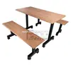 Modern Wooden Dining Furniture Bench Dining Table and Bench from China School Supplier