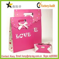 2015 factory price custom printed wedding gift paper bag with