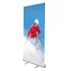 Easy carry free standing cheap promotional pop up roll up banner stand