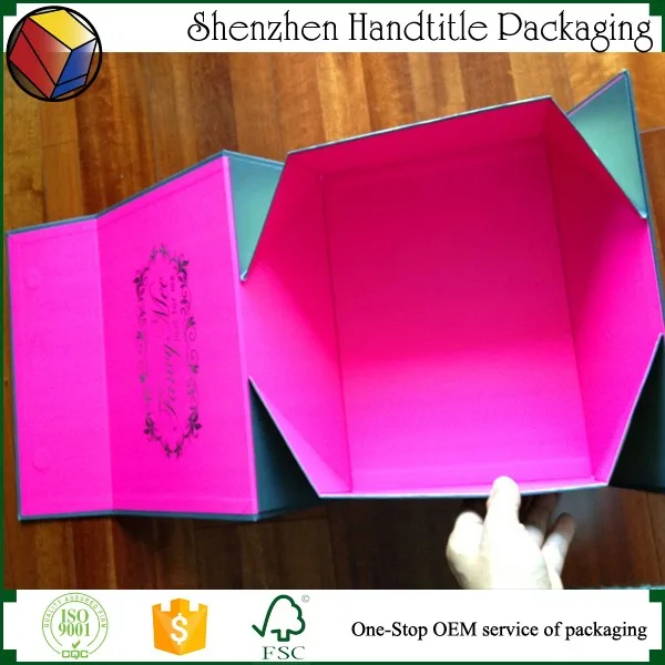 custom made white kraft new design paper gift box with good