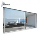 New model design residential customized size external kitchen aluminum sliding glass door