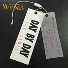 clothing luxury fancy embossed recycled paper hang tag