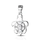 Christmas gift Children's design Pumpkins turtle charms Pure 925 plain silver pendant jewelry