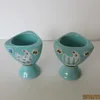 Ceramic egg cup with decal