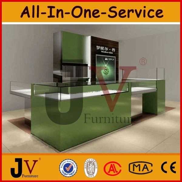 Modern wooden and glass shop cash counter table design, View cash