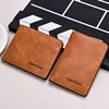 top quality brand fashion wallets 4 style vintage brown multi credit card holder classic men leather clutch bag purse wallet hot
