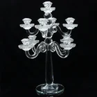Best Price European Antique Crystal Glass Candelabra Candle Holder