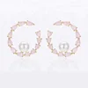 New Designs Small Girls Pearls Circle Fancy Stud Earring