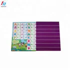 Customs funny flat magnetic story book for kids game magnetic game set