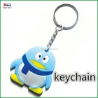 Plastic penguin keychain/rubber penguin key ring/3d cartoon penguin toys
