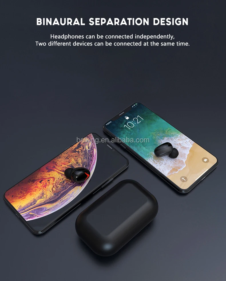 TWS A8 Wireless Bluetooth Stereo Earphones with 2200mAh Charging Box Waterproof Earphone Earbuds - ANKUX.COM