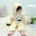 New styles baby clothes thick warm baby rompers cartoon flutter organic baby winter jumpsuit romper