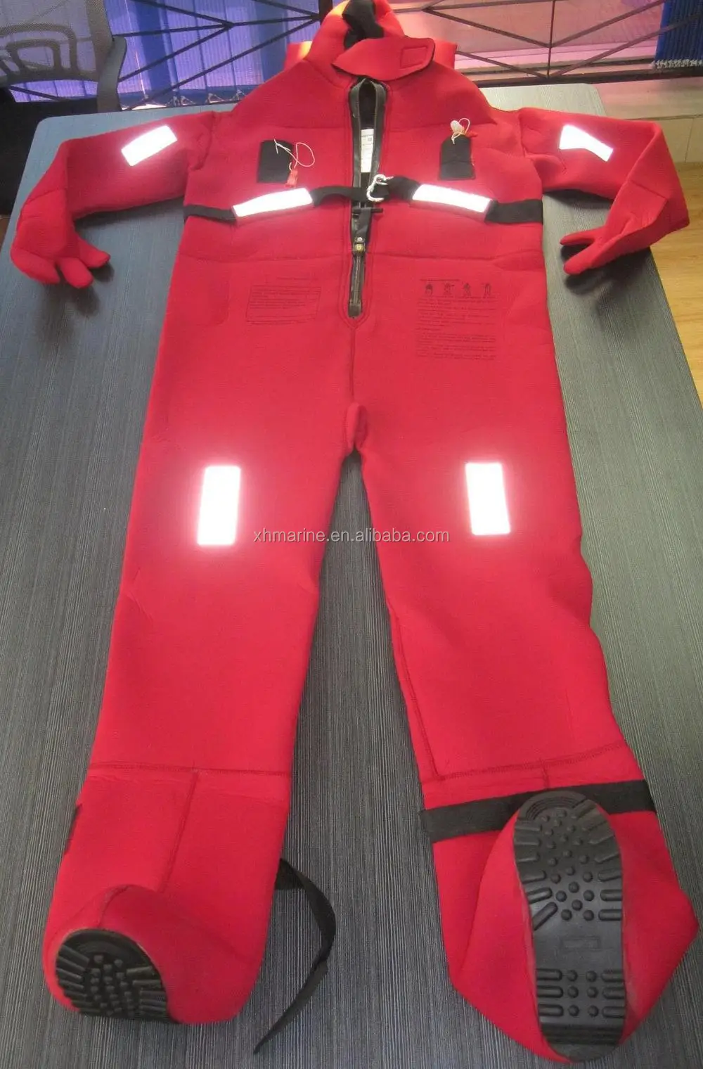 med immersion suit with 3m reflective tape