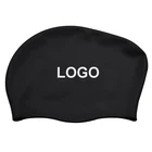 Customized logo Silicone Long hair Swimming Cap High Quality Swimming Cap with Lowest Price