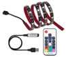 USB DC 5V 1M to 5M 5050 LED Strip RGB Light TV Back Lighting Kit + RF Remote Controller White Black Color