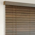 New Style Antique Color Faux Wood With Valance Wooden venetian blinds/ /PVC shade
