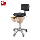 High quality Artificial PU Leather hair salon bar cutting stool chair SU-6024