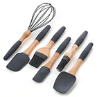 Durable eco-friendly wooden handle spatula cooking utensis