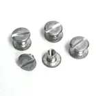 Customized Aluminum slot round head Rivets Chicago Screw for Handbags