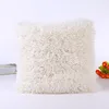 Luxury plush solid color pillow case throw pillow cover decorative throw pillow cover