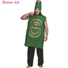 Men Green Poly Foam Beer Whisky Rum Bottle Costume Jumpsuit Adult Male Outfits Fancy Dress Clothing Halloween Costumes