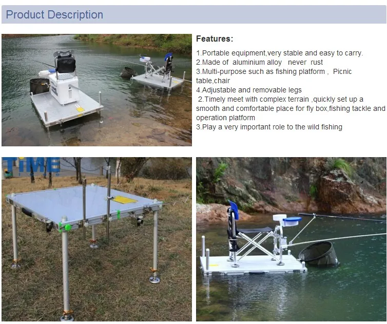 Portable Aluminum Fishing Platform/fishing Standing Platform/fishing