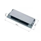 56Pins automotive ECU PCB Single Hole Aluminum Box