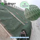 Best selling items 3d fabric mesh erosion mat for slope protection control plastic drainage Weed