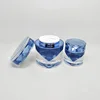 luxury cosmetic packaging 15g 50g blue diamond cosmetic jar with lid