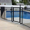 Factory Chain Link Easily Assembled 4'*12' Black Above Ground Mesh Pool Fence Company Swimming Pool Fence Mesh